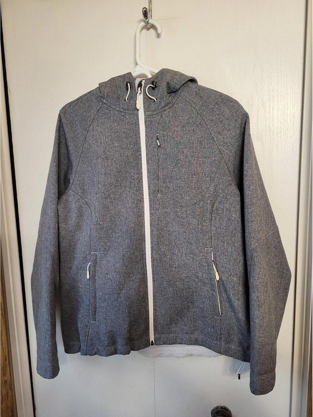 Women's  Kirkland signature hooded jacket size Large windbreaker lined